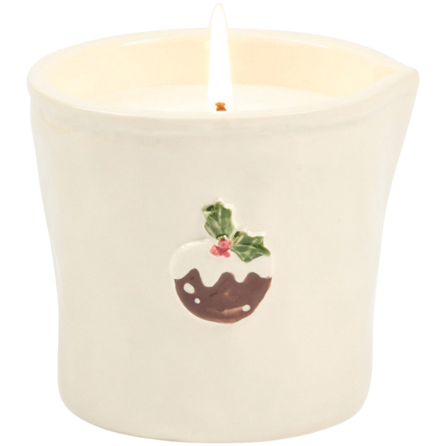 Ceramic Candle - Christmas Pudding