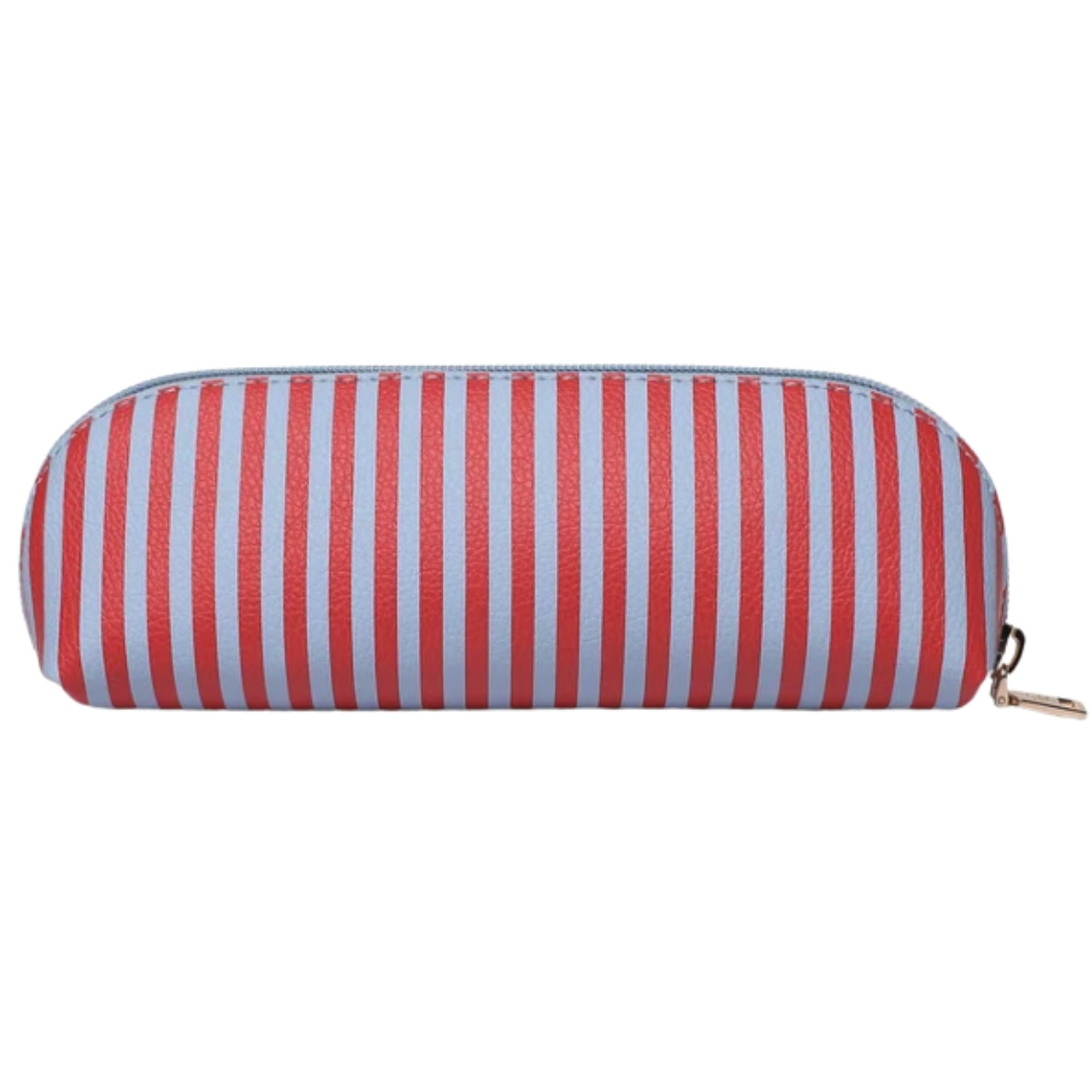 Jayne Stripe Makeup Bag - Red/Blue