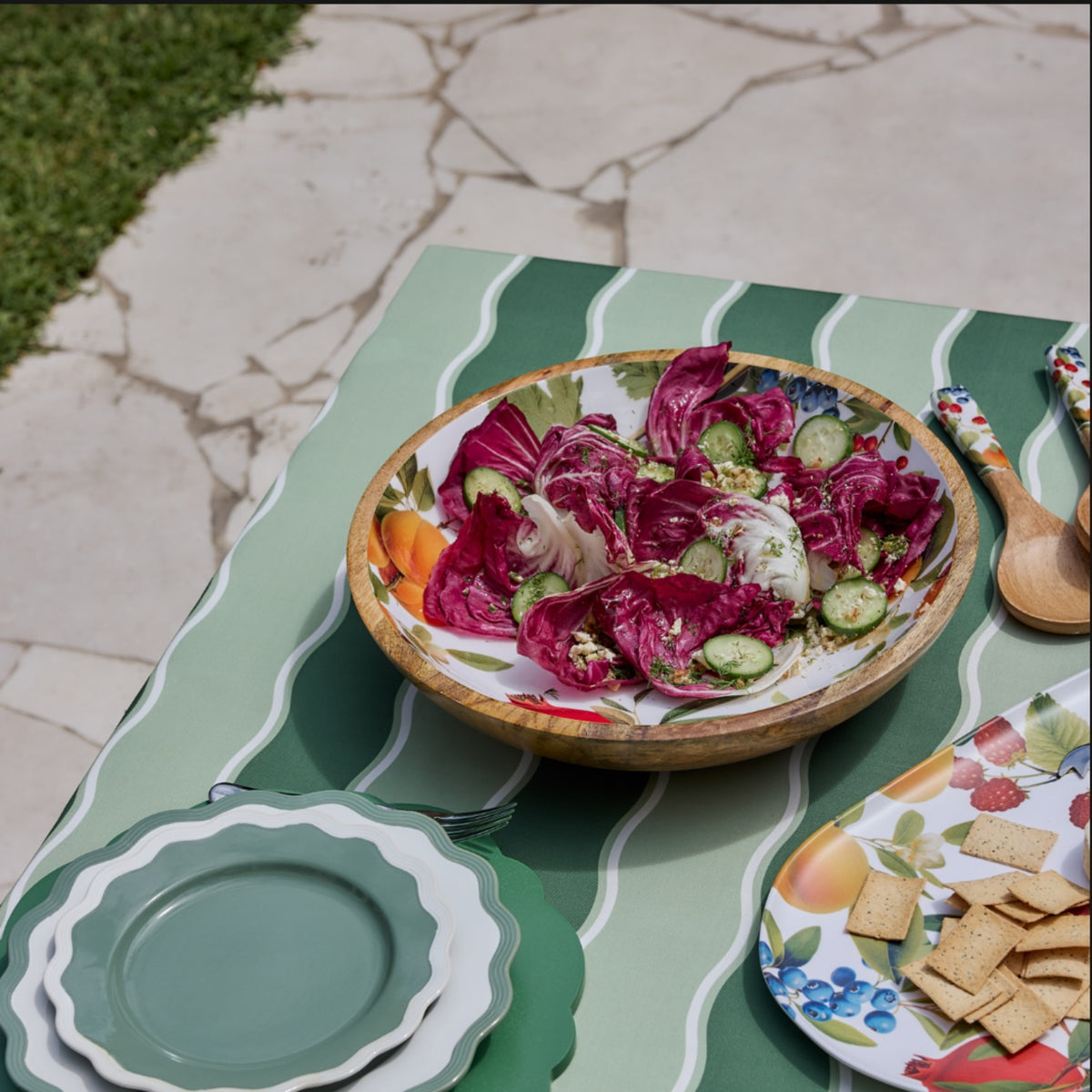 Alfresco Tablecloth 140x250cm - Green