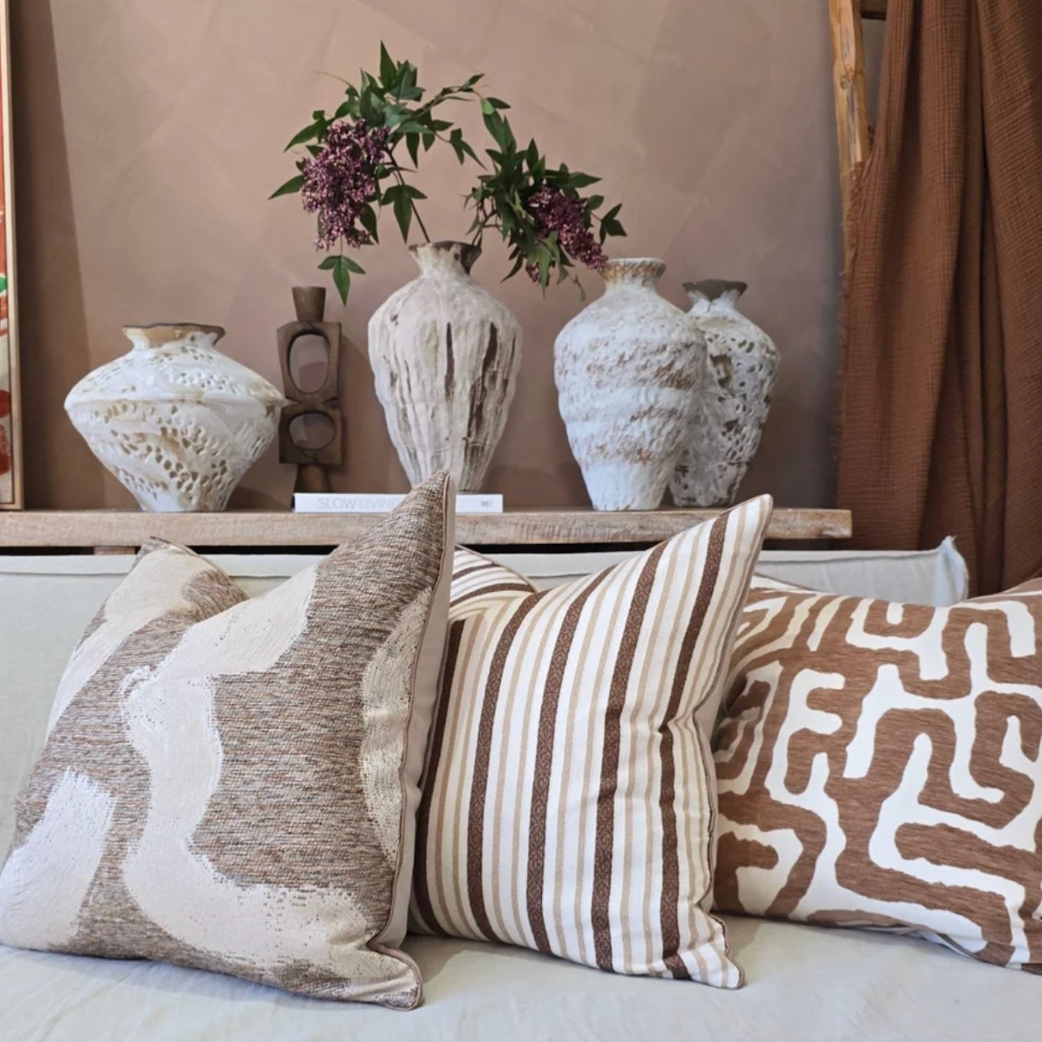 Cecilia 55cm Cushion - Copper Red