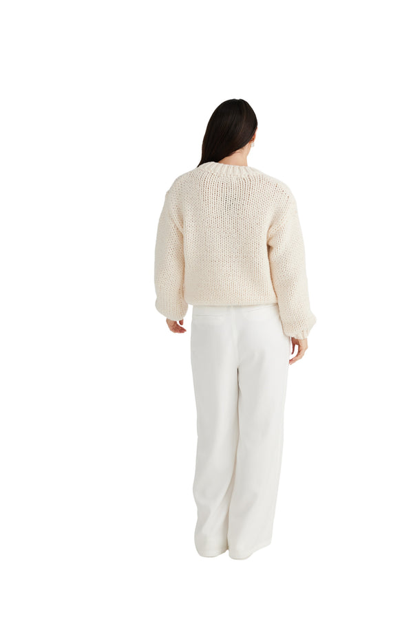 Heart On My Sleeve Knit - Off White