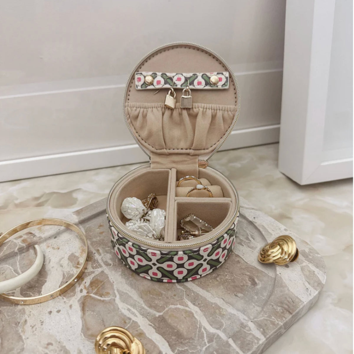 Sisco Jewellery Box - Retro Olive