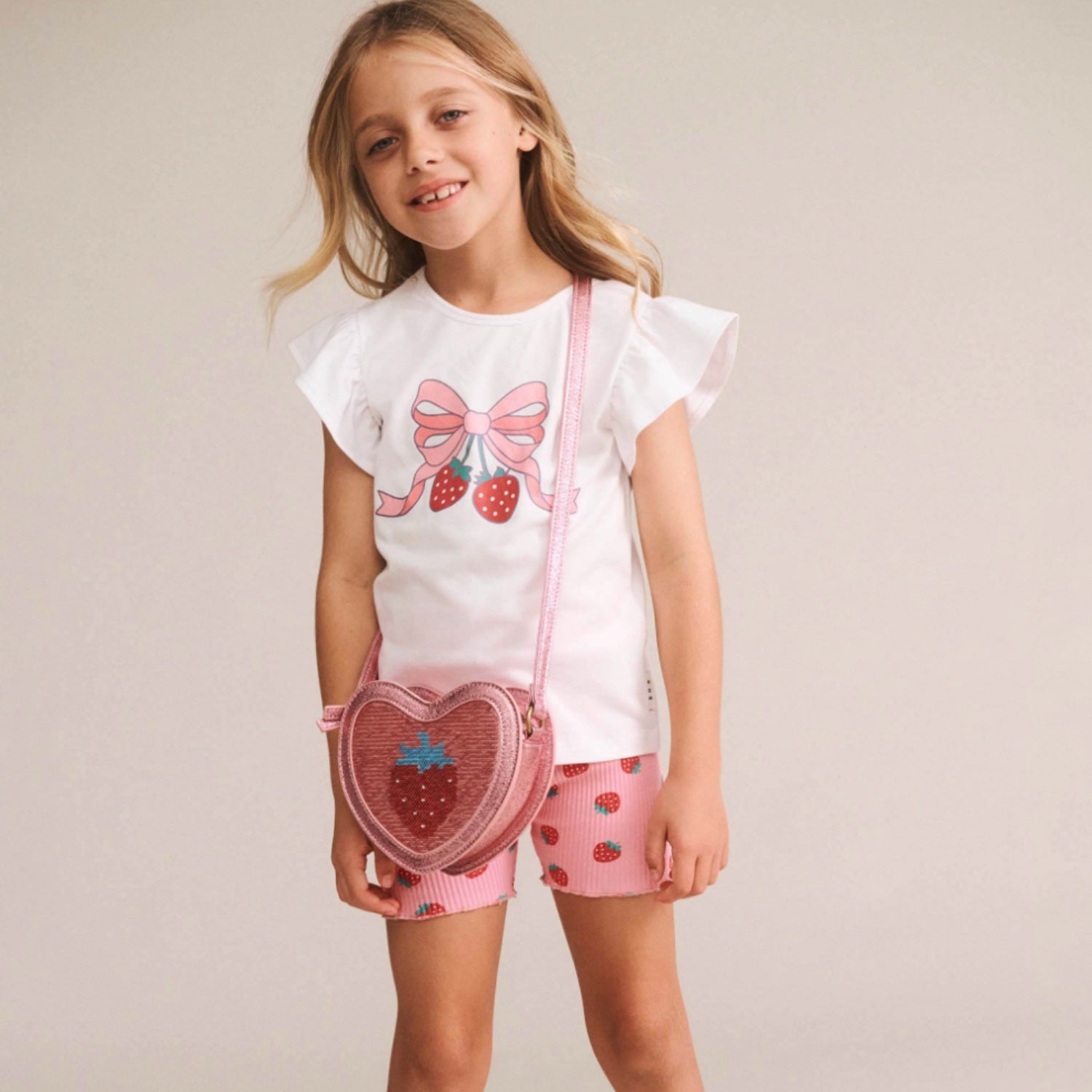 Strawberry Rib Bike Short