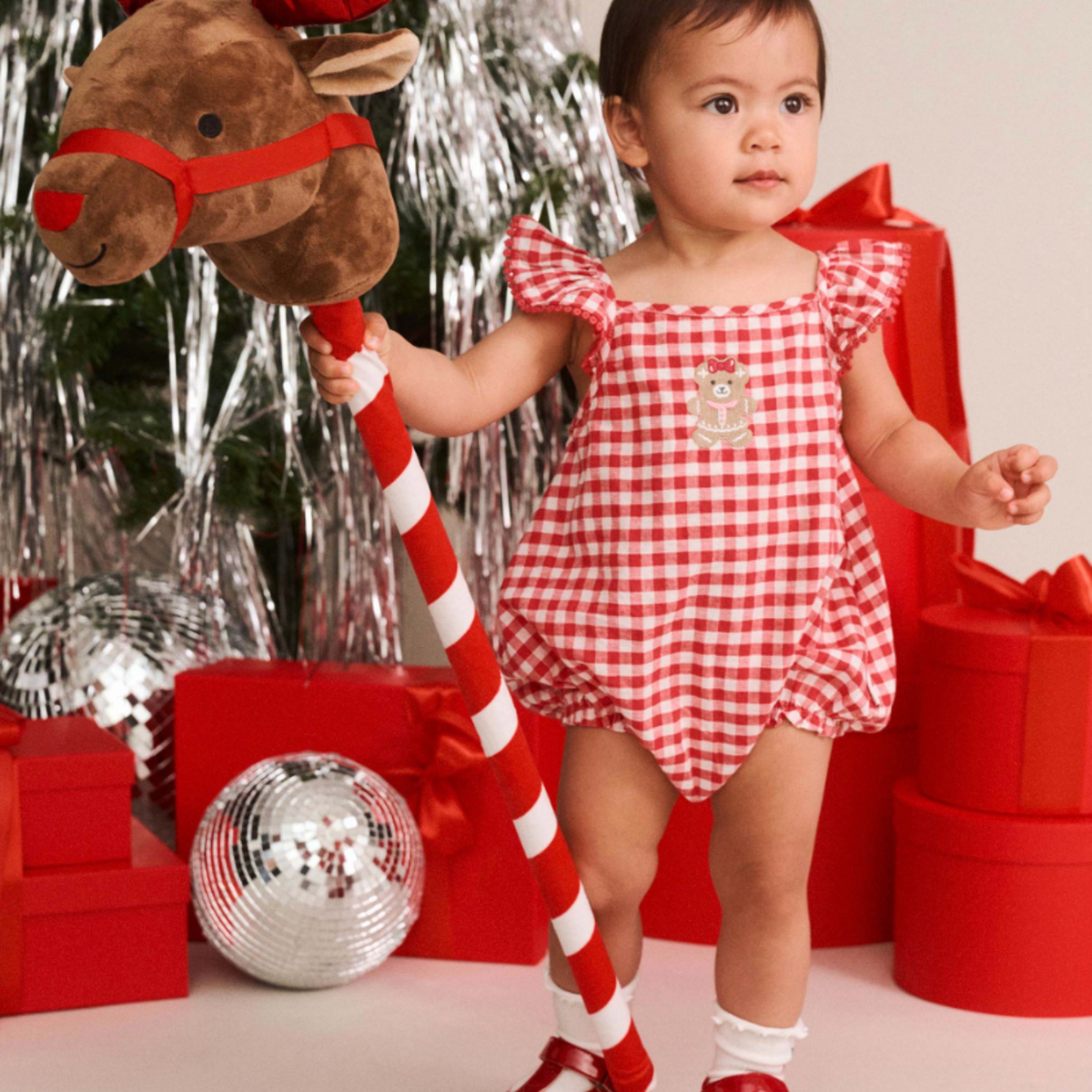 Gingerbread Huxette Bubble Romper