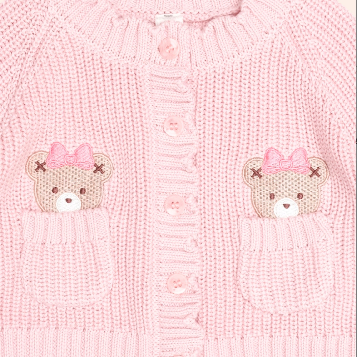Pink Fisherman Cardigan