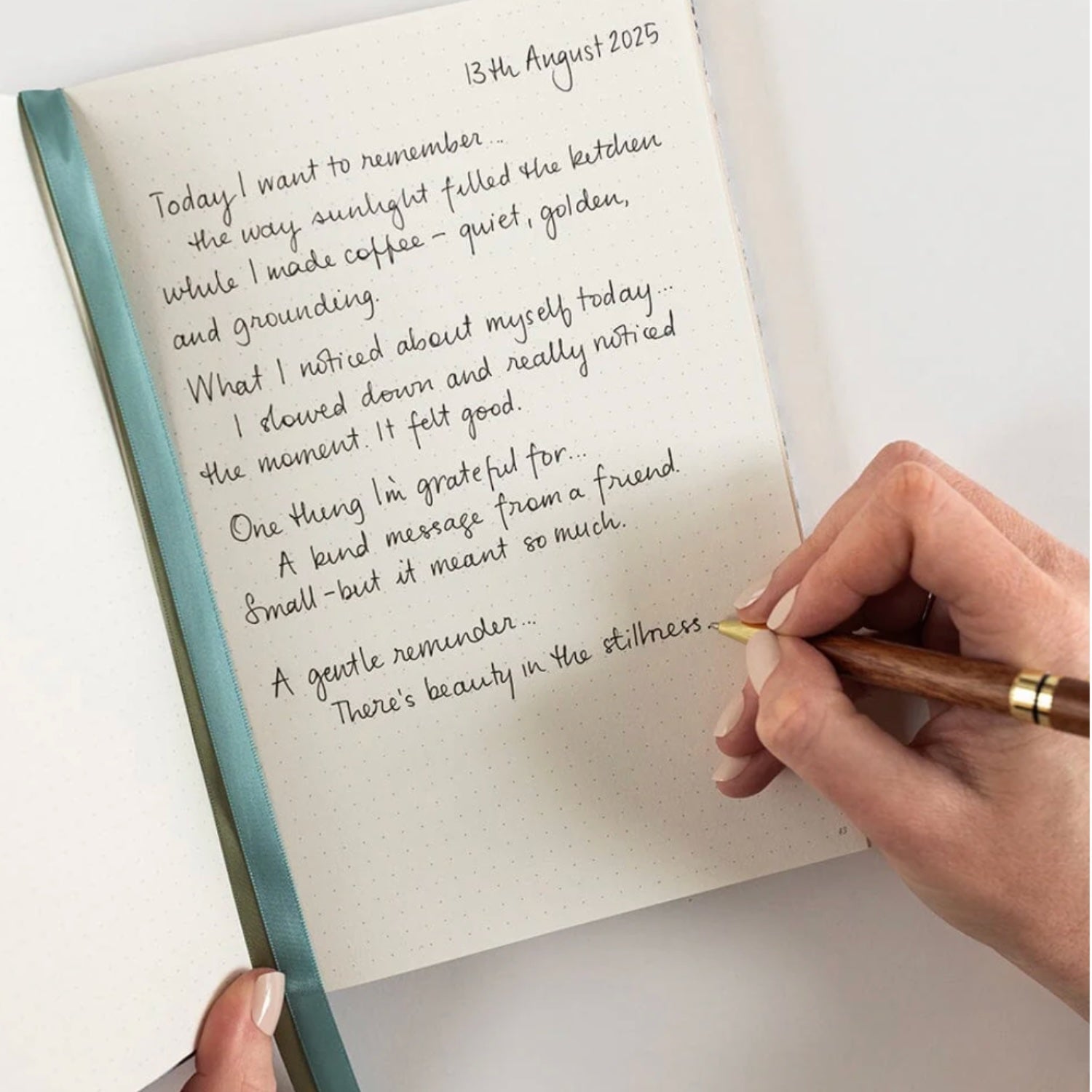 Linen Bound Journal - Ivory Garden