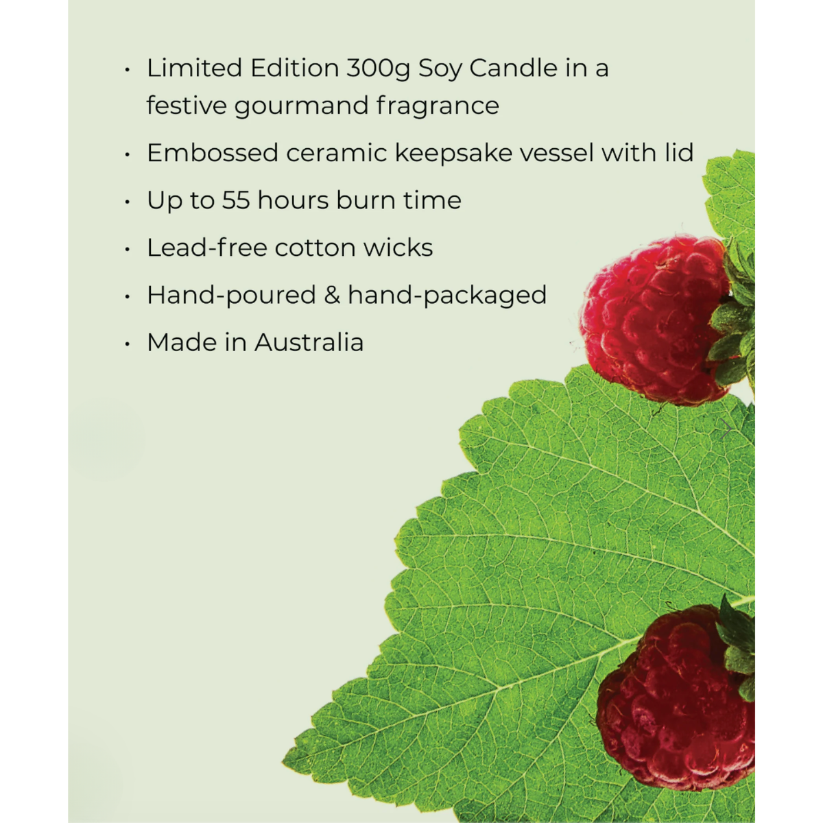 300g Candle - Raspberry & Rhubarb 26