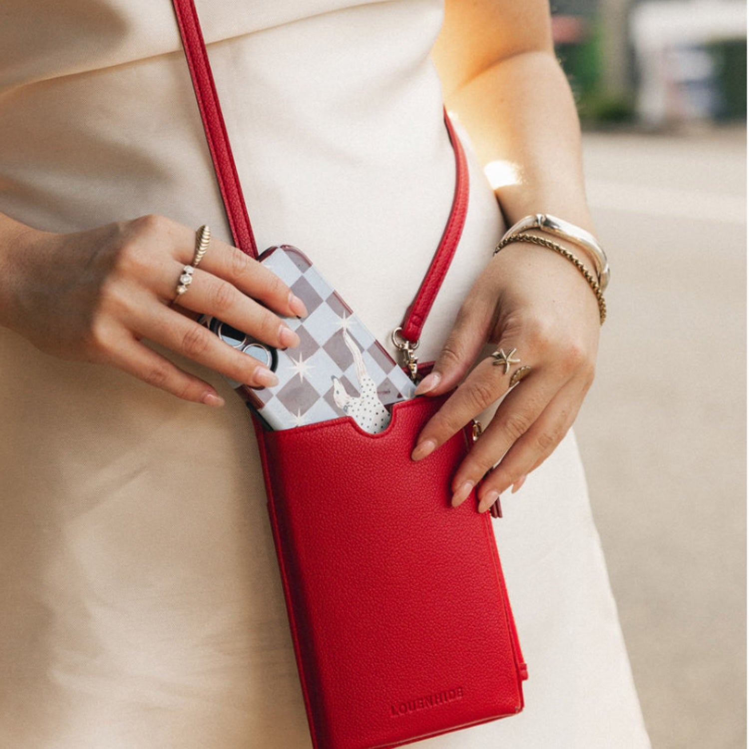 Suki Phone Bag - Red
