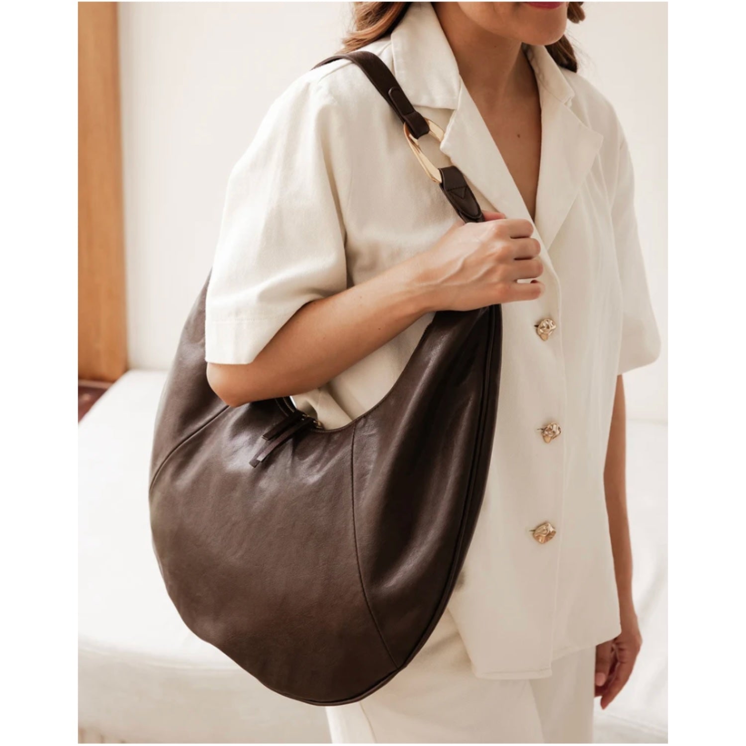 Billie Shoulder Bag - Chocolate