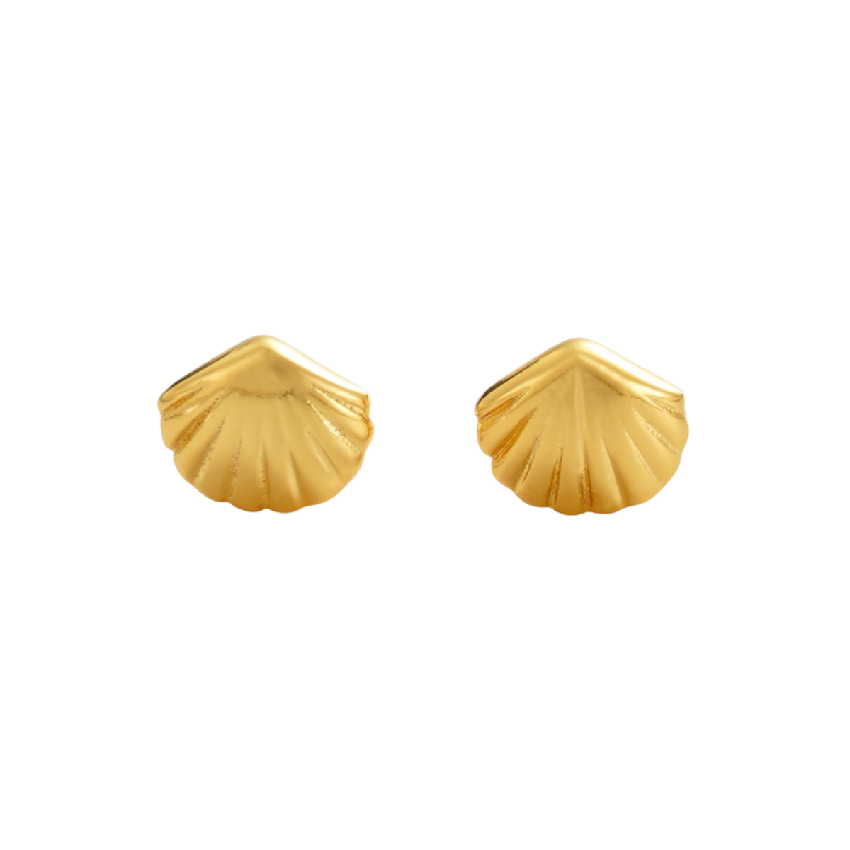 Shelly Stud Earrings - Gold