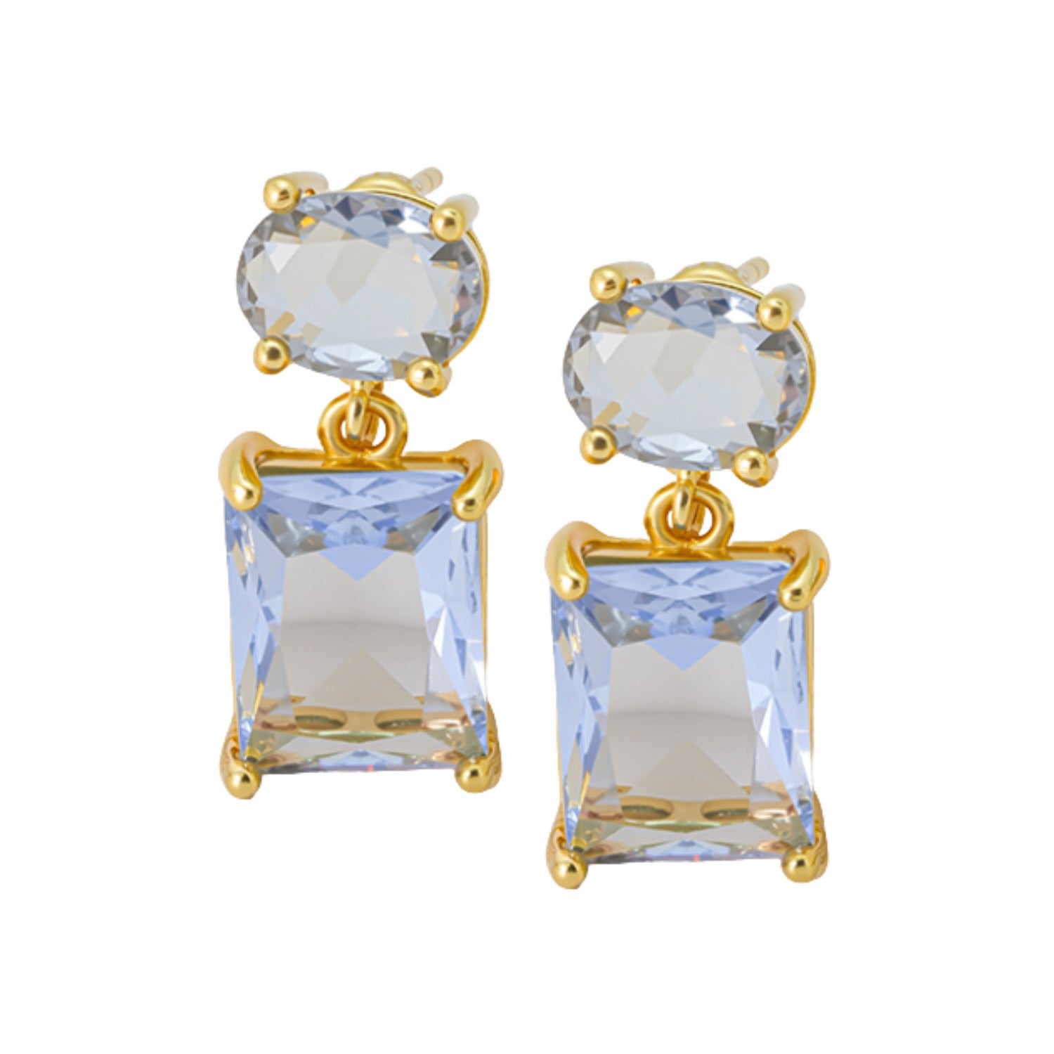 Carly Earrings - Gold/Blue