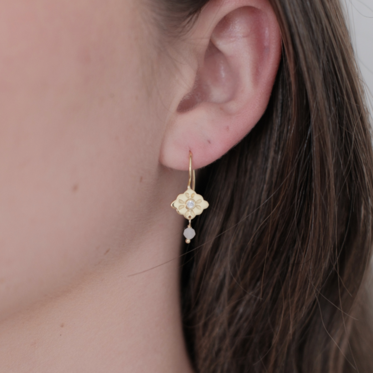Cartia Drop Earrings - Gold