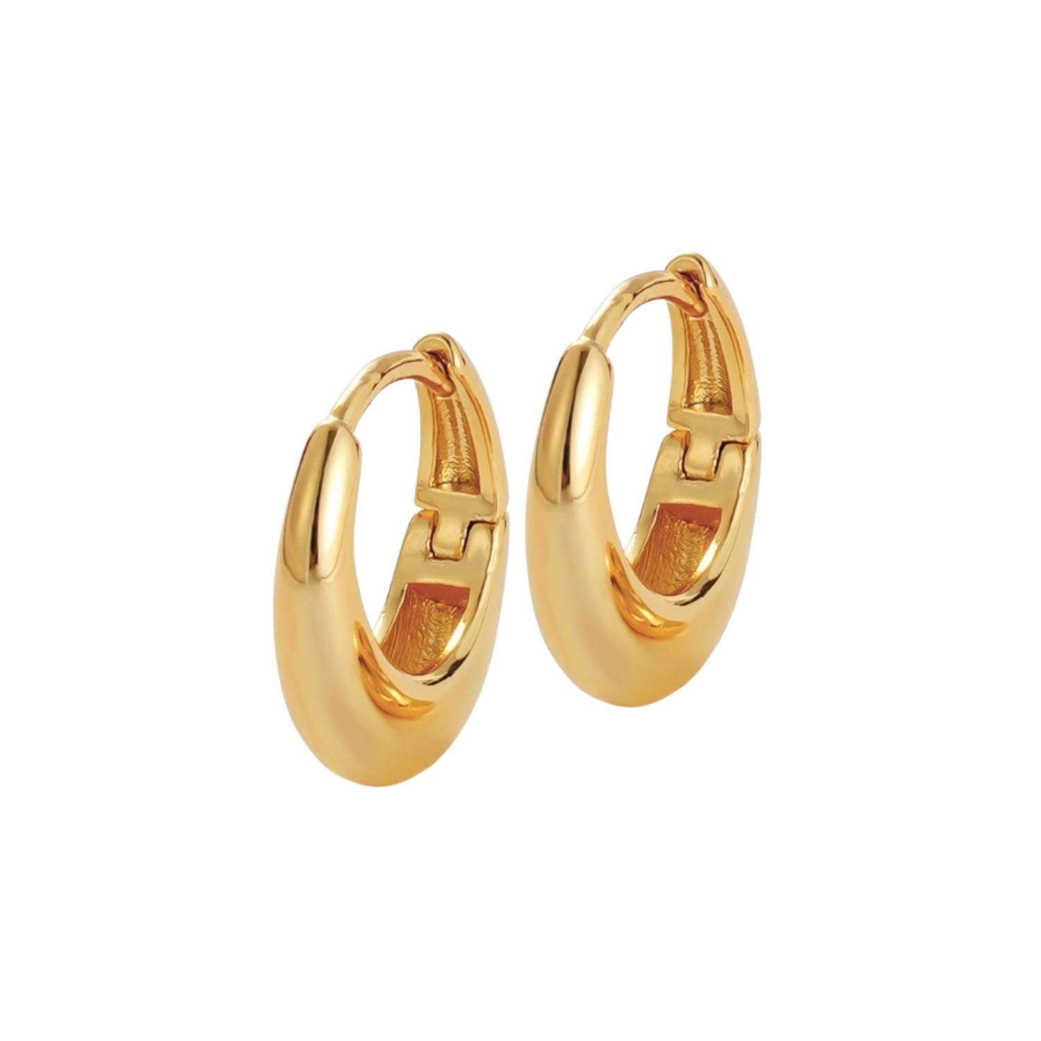 Cleo Hoop Earrings - Medium - Gold