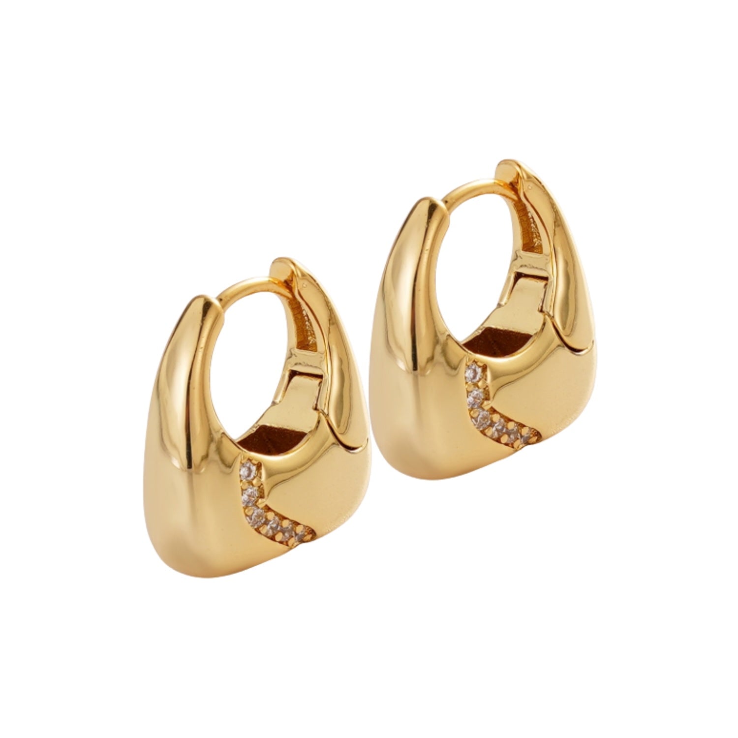 Demi Hoop Earrings - Gold