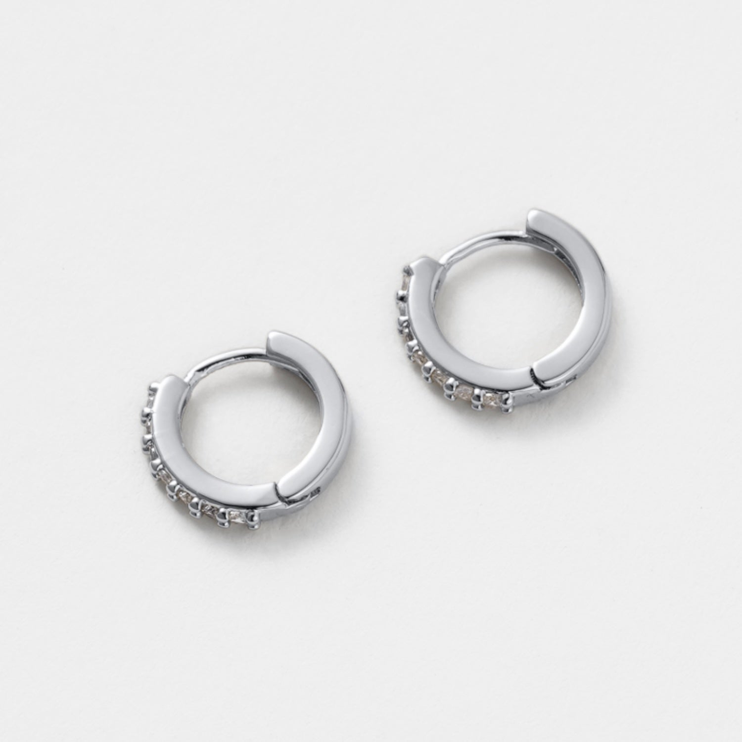 Ally Huggie Earrings - Silver