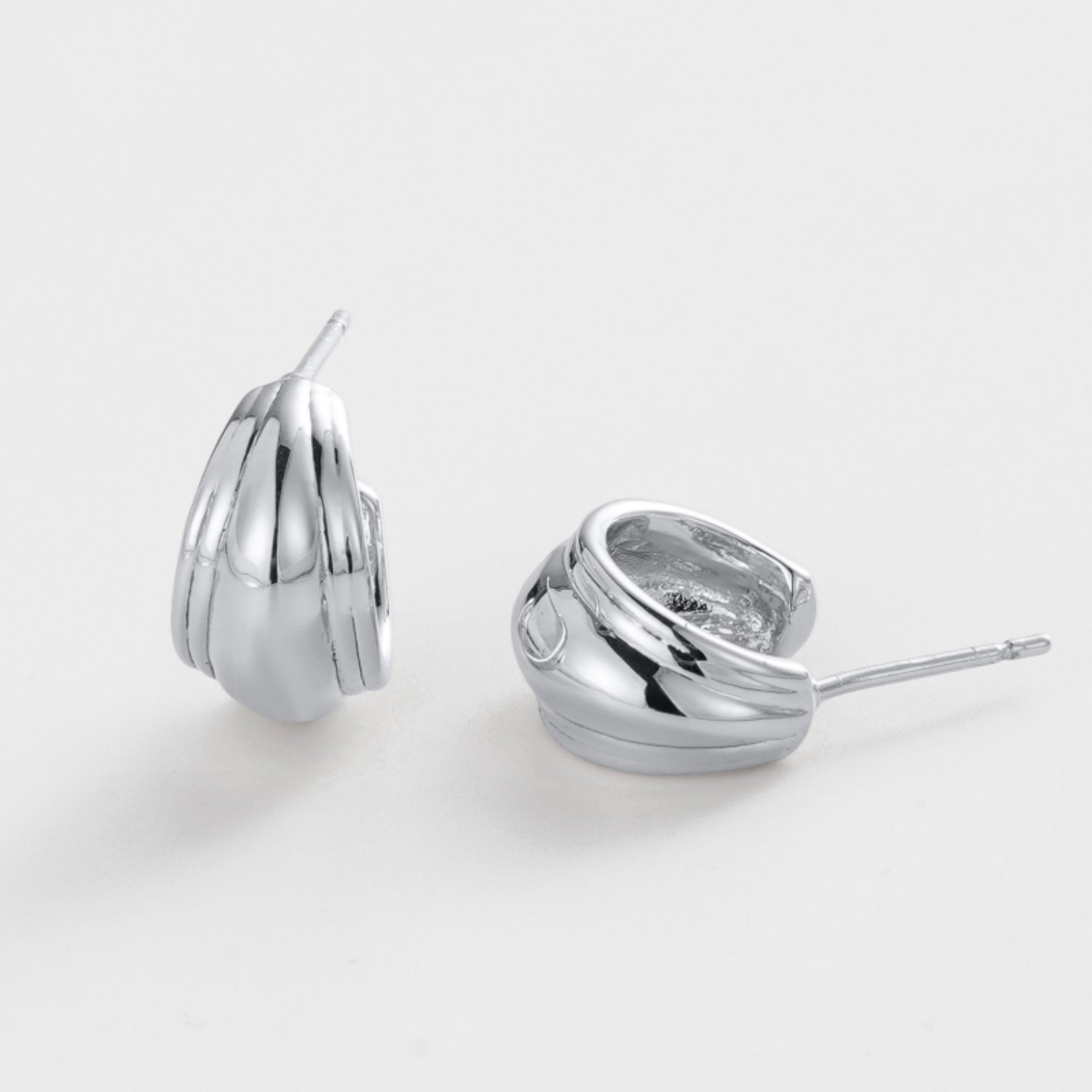 Vicky Hoop Earrings - Silver