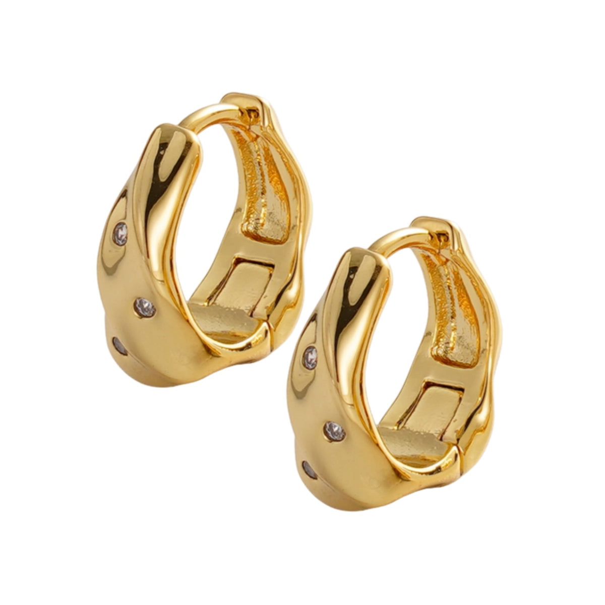 June Hoop Earrings - Gold
