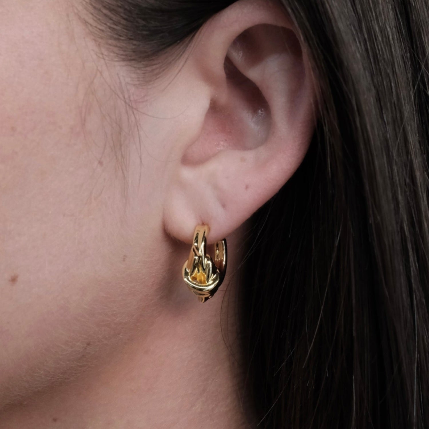 Edie Hoop Earrings - Gold