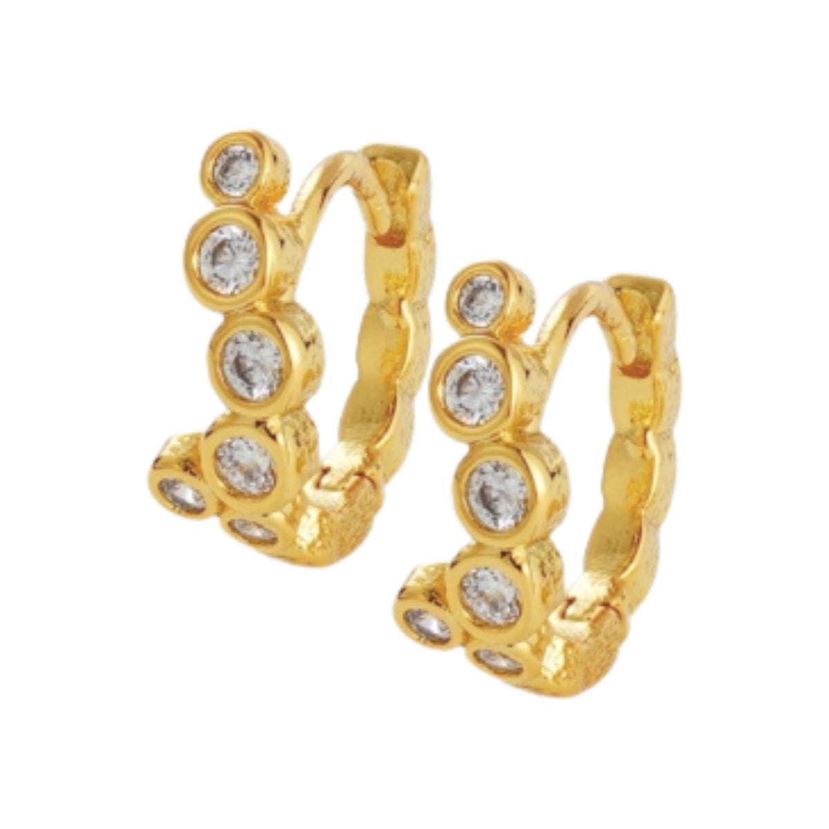 Florence Huggie Earrings - Gold