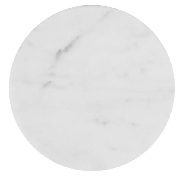 Graze Marble Coaster - Round white