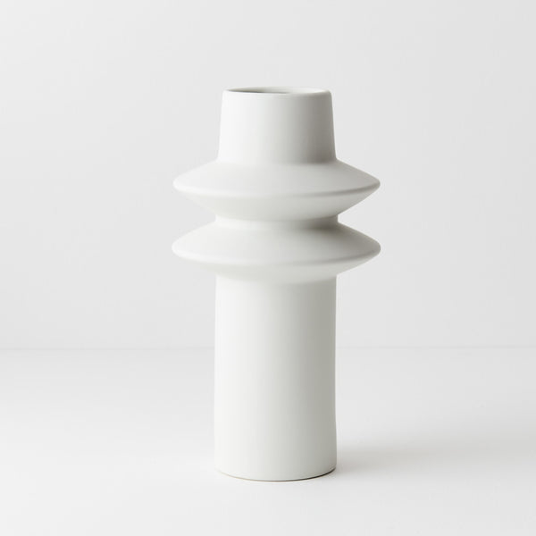 Vase Lucena - White - 29.5cmh x 15.5cmd