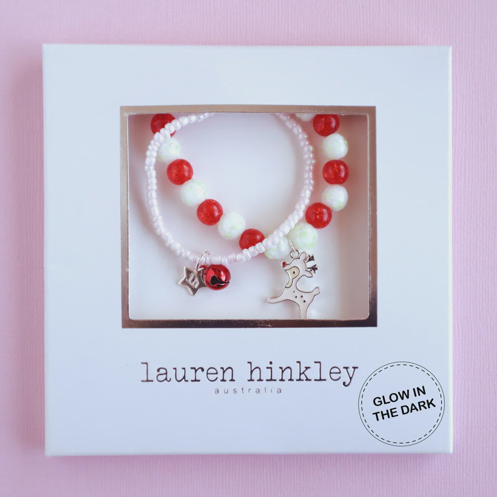 Jingle Bell Reindeer Bracelet Set