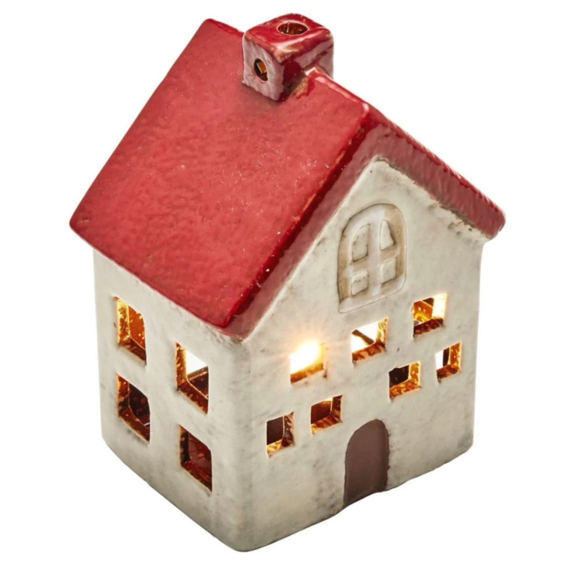 YA0001 Alsace Tea Light Villa - Red White
