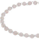 Double Bead W/ Love Bracelet - Silver
