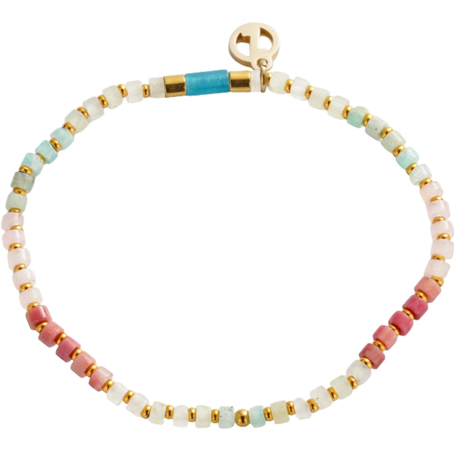 Terry Bracelet - Aqua/Coral
