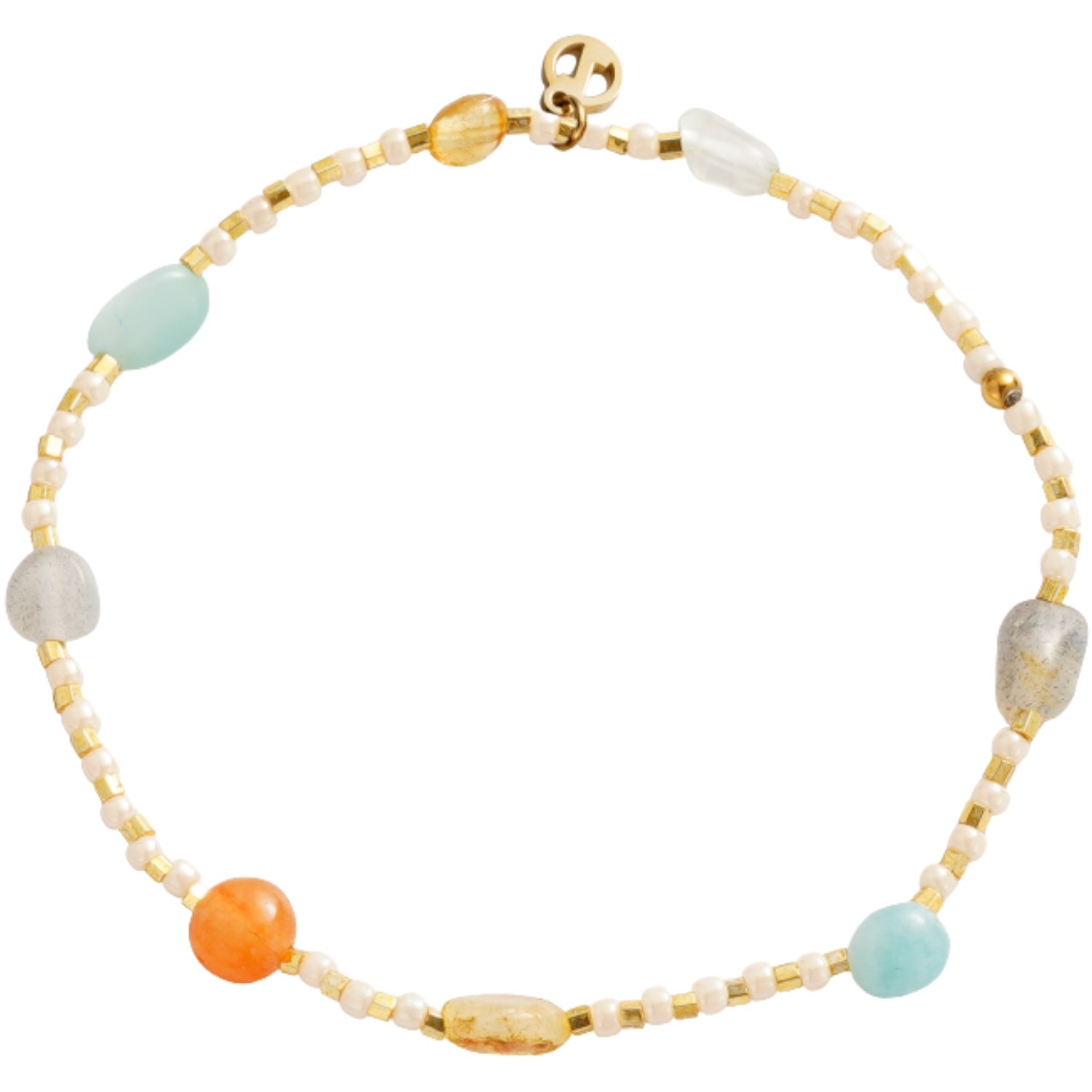 Harriette Bracelete - Aqua/Coral