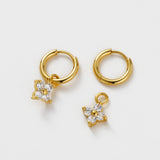 Ivy Mini Drop Earrings - Gold