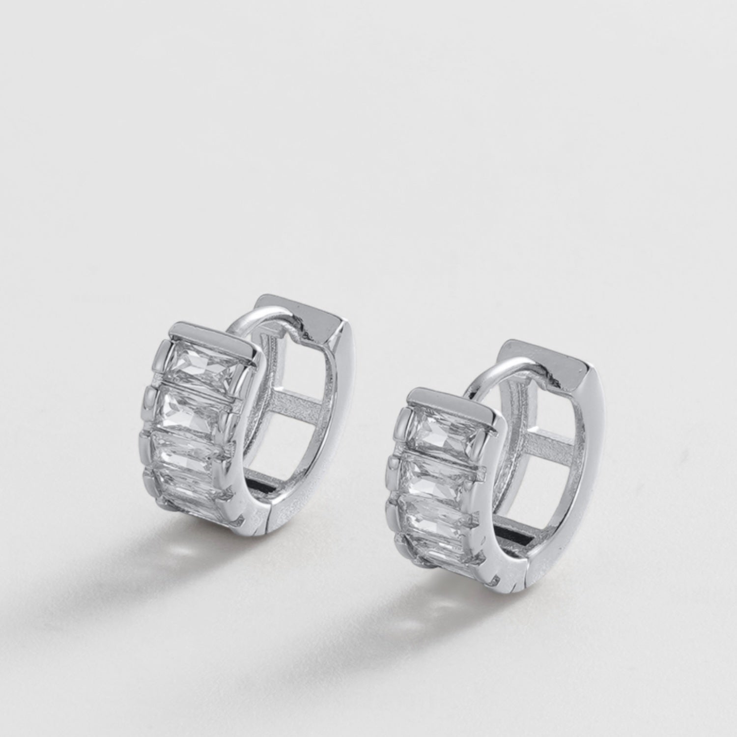 Kira Huggie Earrings - Silver