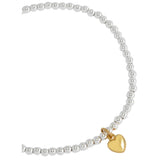Puffed Heart Sienna Bracelet - Gold