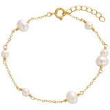 Luna Pearl Bracelet - Gold