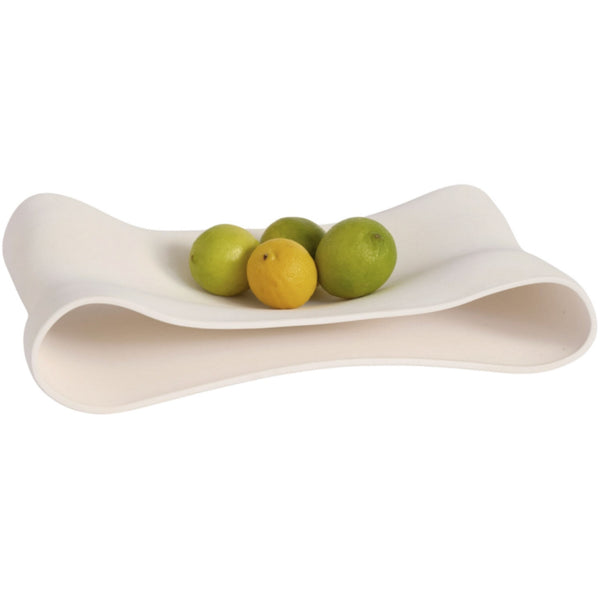 Dora White Fruit Bowl 40cm