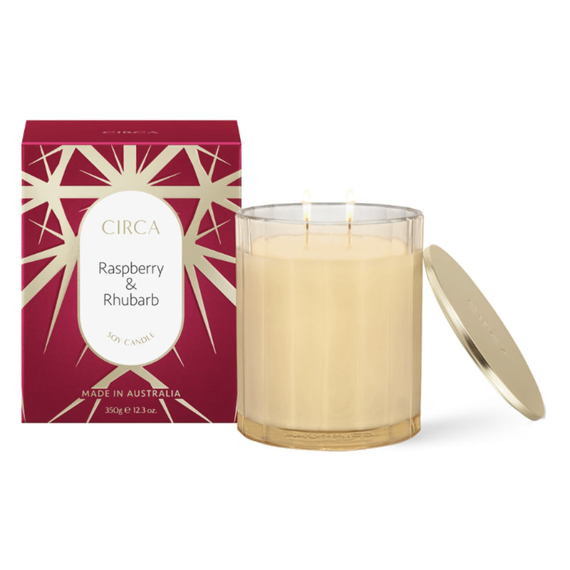 Circa 350g Candle - Raspberry & Rhubarb