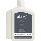 650ml Lotion Refill - Coconut & Wild Orange