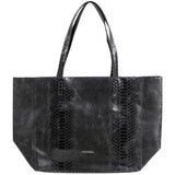 Snake Tote Bag - Black