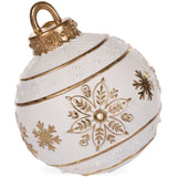 39cm LED Snowflake Bauble - White