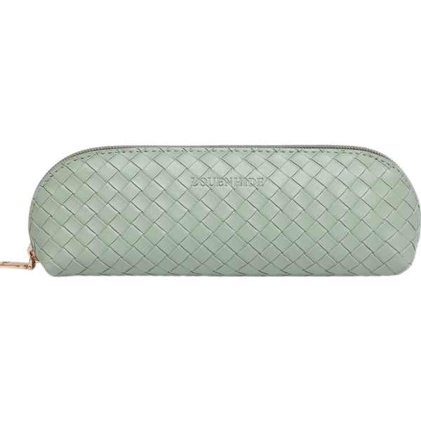 Jayne Woven Makeup Bag- Sage Green