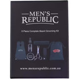 6pc Beard Grooming Kit w/ Bag/Apron