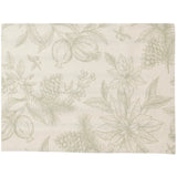 Poinsettia Table Runner 35x140cm - Olive