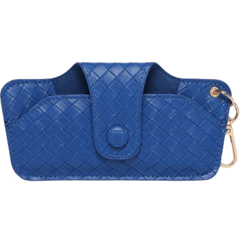 Skittle Sunglass Case - Woven Ocean Blue