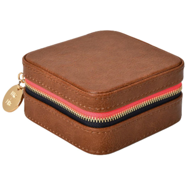 Jewellery Case - Tan Pebble