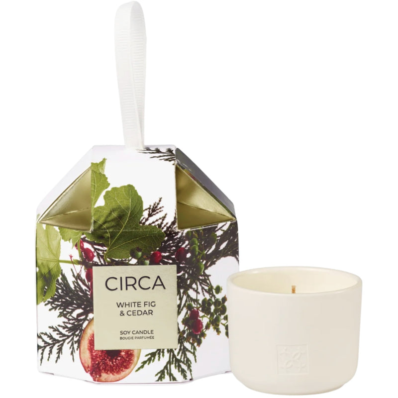 70g Bauble Candle -White Fig & Cedar 2025