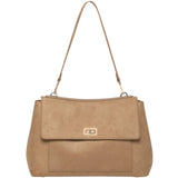 Arden Suede Shoulder Bag - Honey