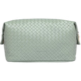 Lucinda Woven Cosmetic Case - Sage Green