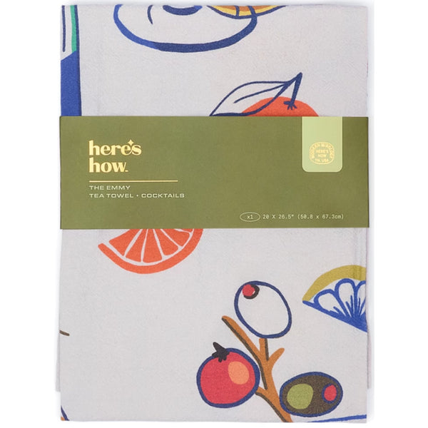 Emmy Tea Towel - Cocktails