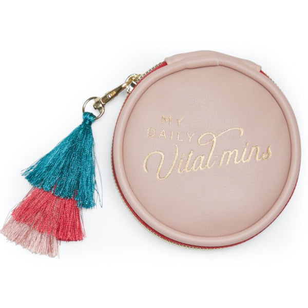 Vital-mins Pill Box - Dusty Pink