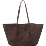 Sawyer Suede Tote Bag - Chocolate